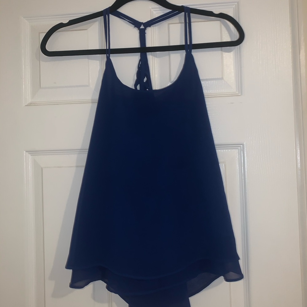 Royal blue comfy tank top